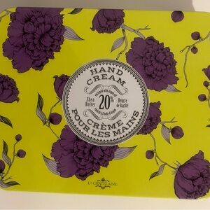 Hand Cream - Purple Floral on Yellow